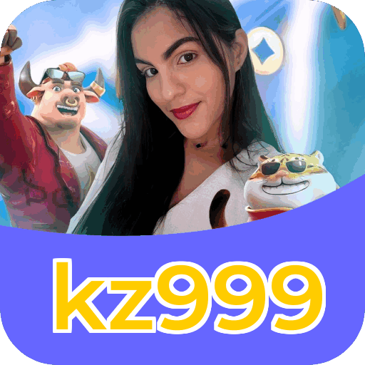 Interface do aplicativo kz999 mostrando jogos disponíveis no iOS e Android